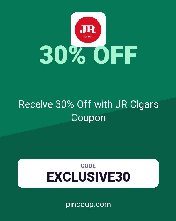 Receive 30% Off with JR Cigars Coupon