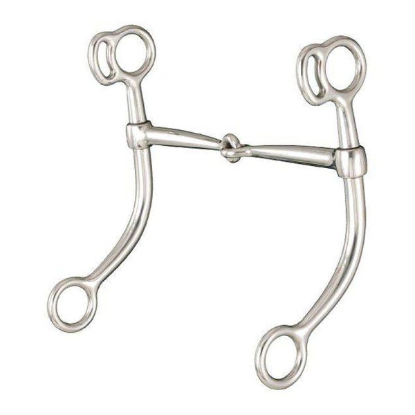 Kelly Silver Star Stainless Steel Long Shank Snaffle Bit at HorseLoverZ.com