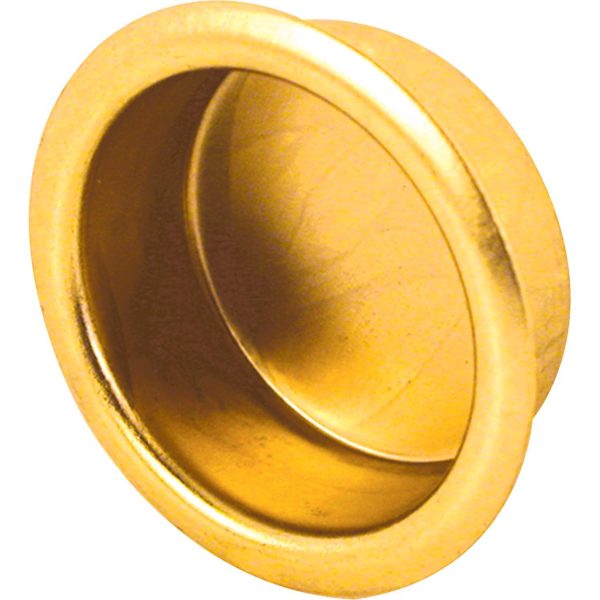 Prime-Line 0.8 in. L Brass-Plated Gold Steel Flush Mortise Finger Pull at Ace Hardware
