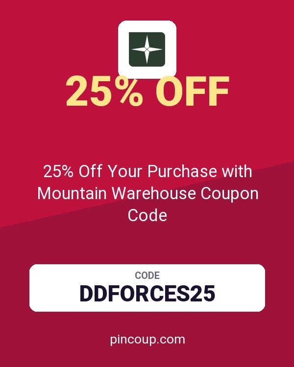 25% Off Your Purchase with Mountain Warehouse Coupon Code