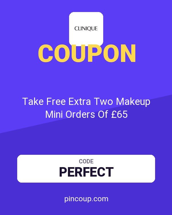 Clinique coupon: Take Free Extra Two Makeup Mini Orders Of £65