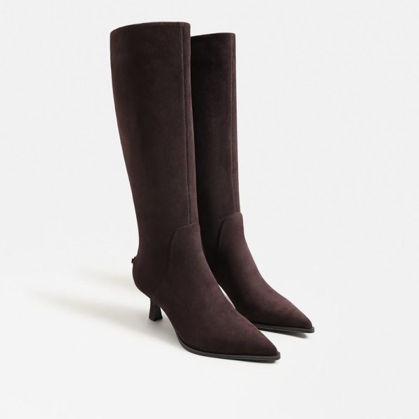 Circus NY Yulia Knee High Boot Dark Chocolate Suede 7.5