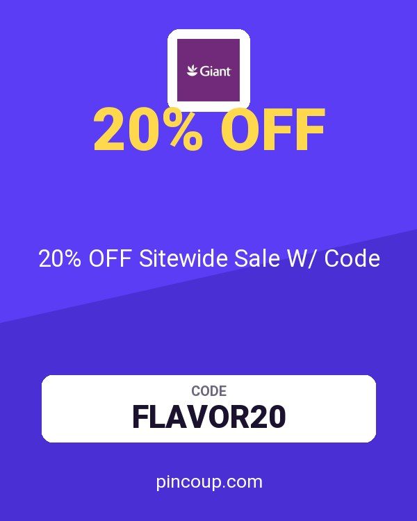Giant Food coupon: 20% OFF Sitewide Sale W/ Code