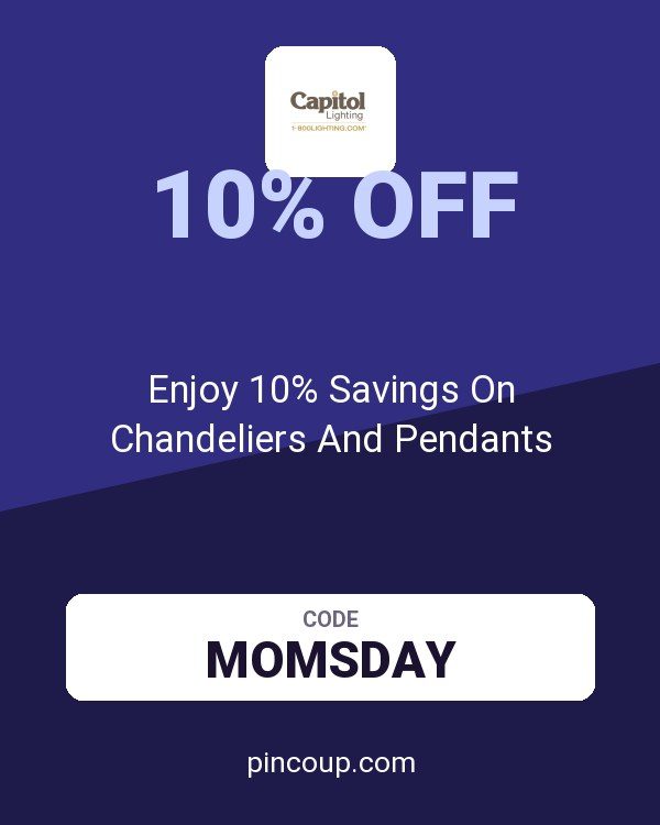 1-800Lighting coupon: Enjoy 10% Savings On Chandeliers And Pendants