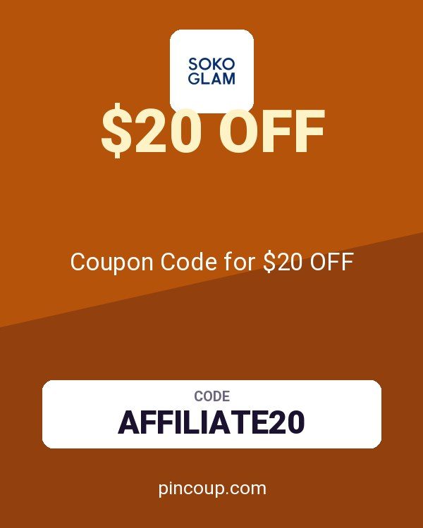 Soko Glam: Coupon Code for $20 OFF