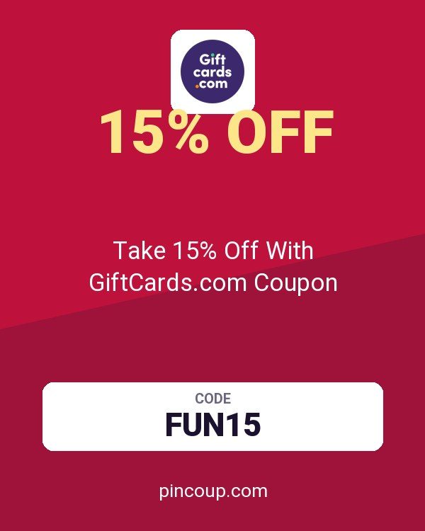 Take 15% Off With GiftCards.com Coupon