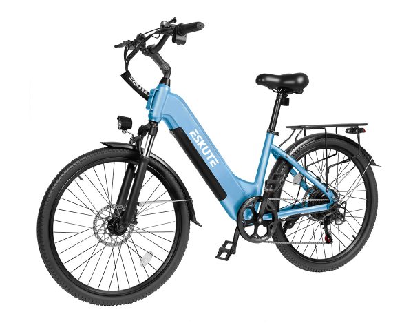 Eskute® C200 ST City Commuter Electric Bike - Blue / Bike at Eskute Ebikes