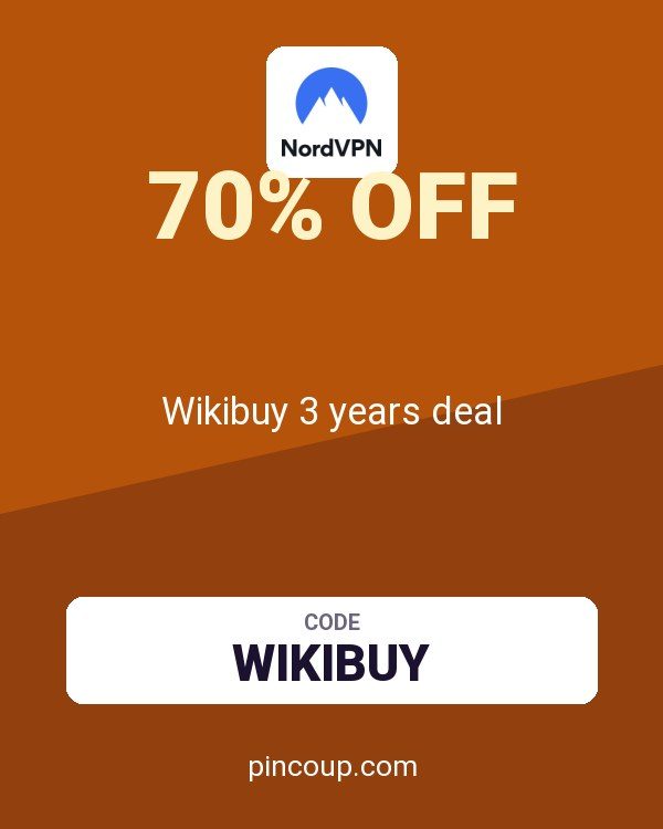 NordVPN coupon: Wikibuy 3 years deal