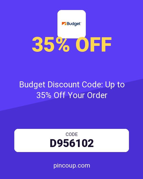 Budget Car Rental coupon: Budget Discount Code: Up to 35% Off Your Order
