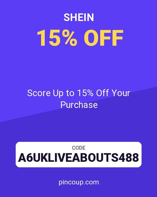 SHEIN coupon: Score Up to 15% Off Your Purchase