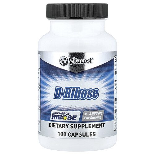 Vitacost, D-Ribose, 100 Capsules (750 mg per Capsule) at iHerb