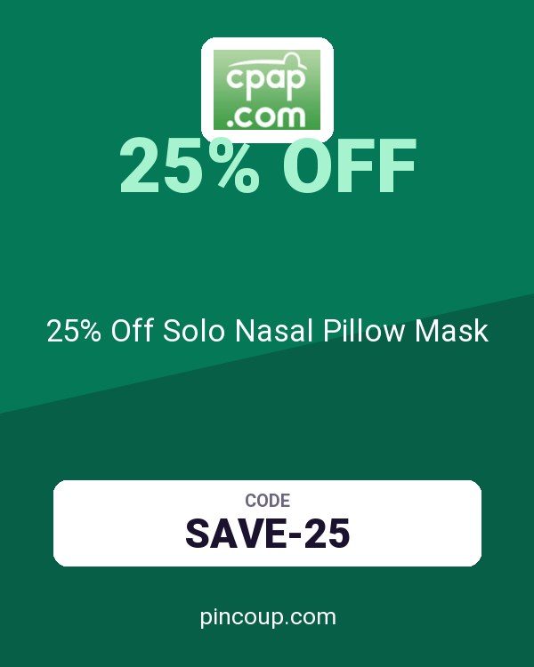 cpap.com coupon: 25% Off Solo Nasal Pillow Mask