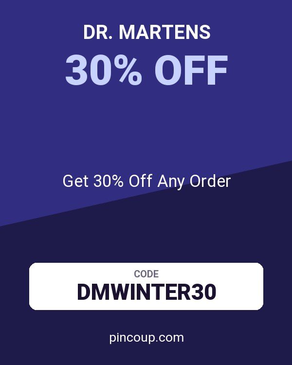 Dr. Martens coupon: Get 30% Off Any Order