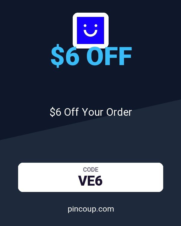Visible coupon: $6 Off Your Order