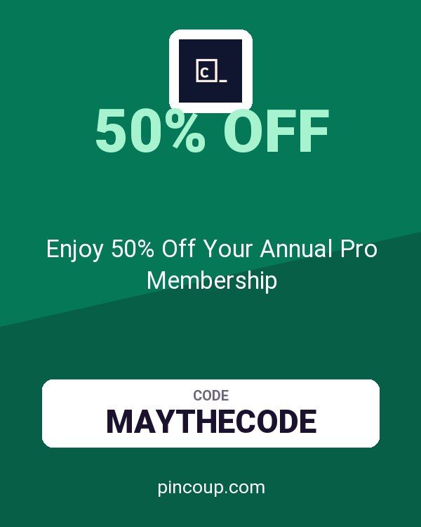 Codecademy coupon: Enjoy 50% Off Your Annual Pro Membership
