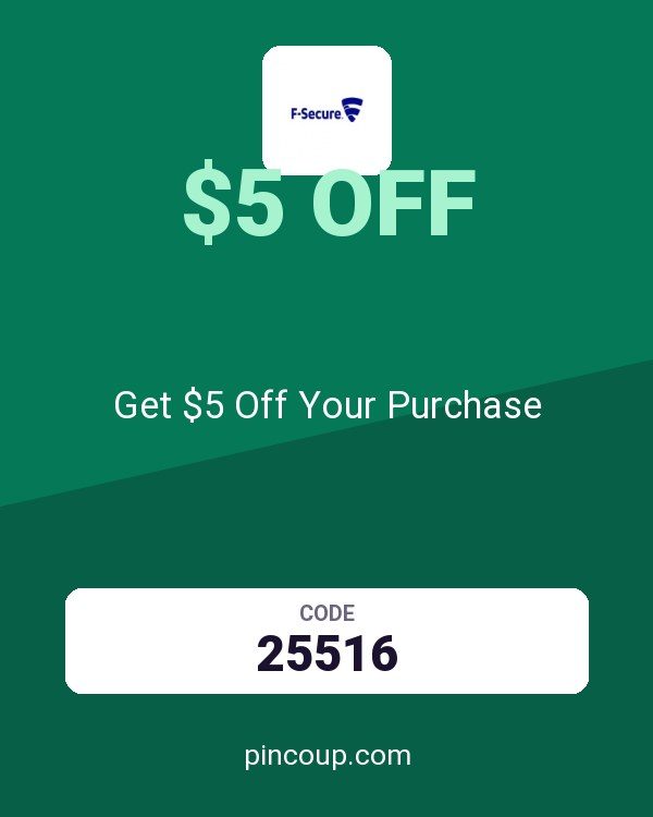 F-Secure | Internet Security & VPN coupon: Get $5 Off Your Purchase