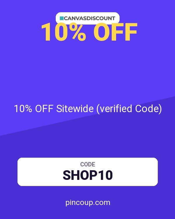 Canvasdiscount coupon: 10% OFF Sitewide (verified Code)