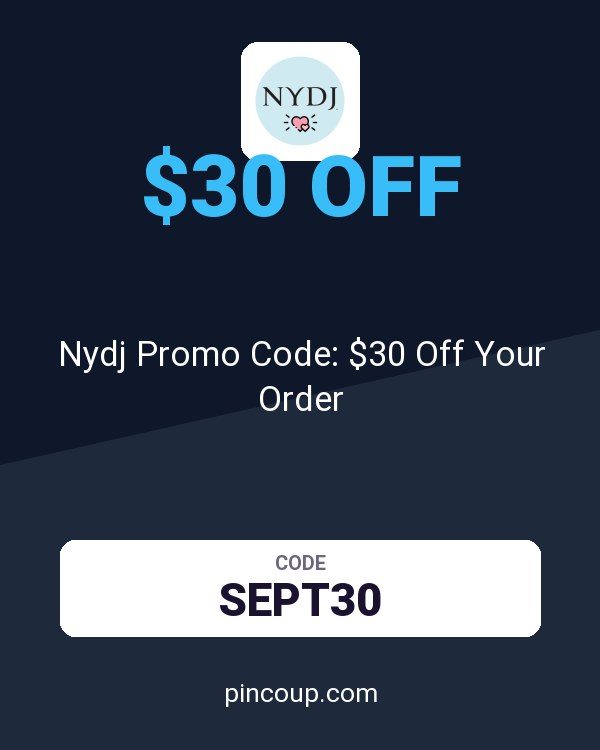Nydj Promo Code: $30 Off Your Order