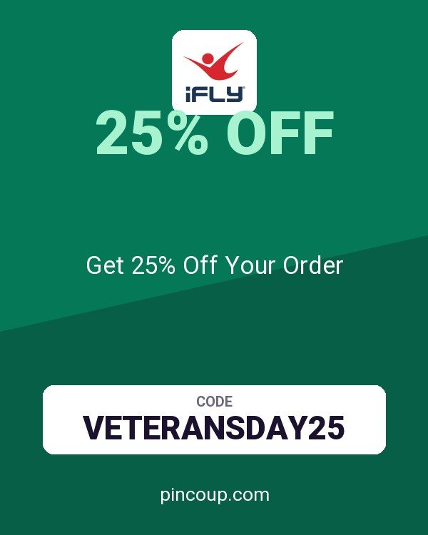 iFLY Indoor Skydiving coupon: Get 25% Off Your Order