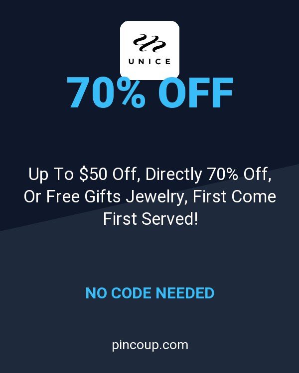 UNice coupon: Up To $50 Off, Directly 70% Off, Or Free Gifts Jewelry, First Come First Served!