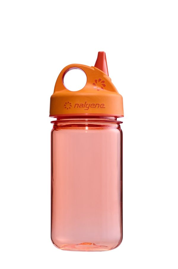 12oz Kids Grip-N-Gulp Sustain Water Bottle (Bottle Color: Orange) at Nalgene