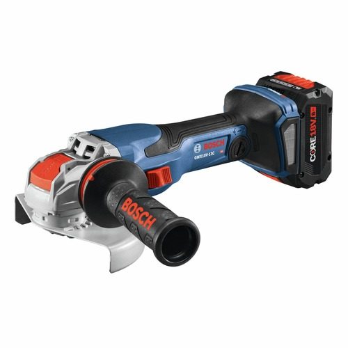 Factory Reconditioned Bosch GWX18V-13CB14-RT PROFACTOR 18V Spitfire X-LOCK Connected-Ready 5 - 6 in. Cordless Angle Grinder Kit with Slide Switch (8.0 Ah) at 4seating.com