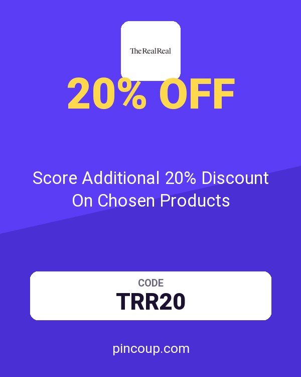 The RealReal coupon: Score Additional 20% Discount On Chosen Products