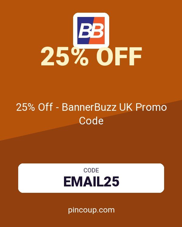 25% Off - BannerBuzz UK Promo Code