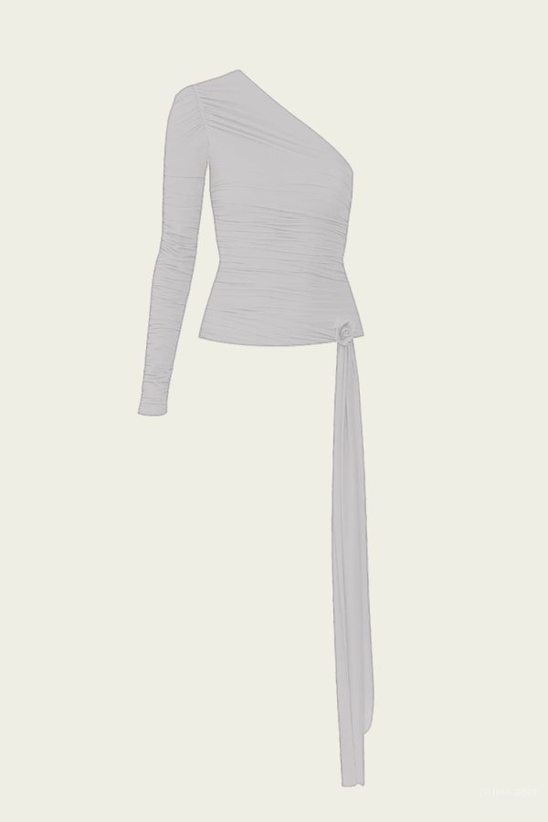 Socarras Top in Granito - Grey One Size at American National Standards Institute Inc.
