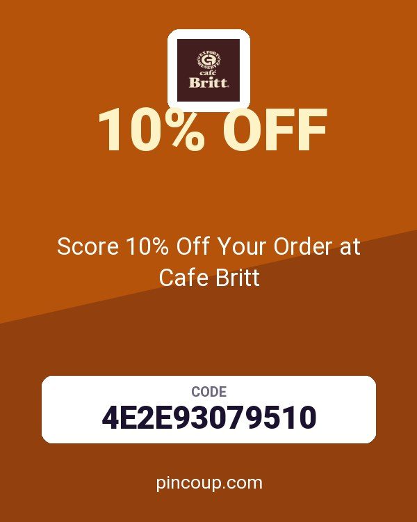 Score 10% Off Your Order at Cafe Britt
