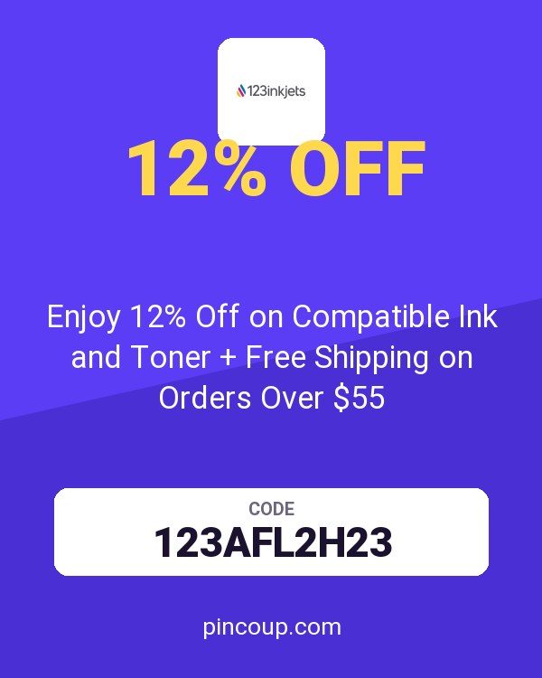 123Inkjets.com coupon: Enjoy 12% Off on Compatible Ink and Toner + Free Shipping on Orders Over $55