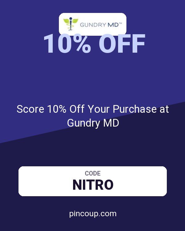 Score 10% Off Your Purchase at Gundry MD