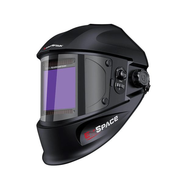 EXSpace X200 Large View 3.94” x 3.66” Welding Helmet True Color - Black at Arccaptain