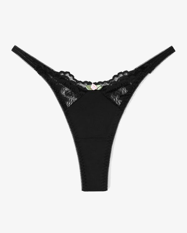 G-String Thongs - Black / M at AVIDLOVE