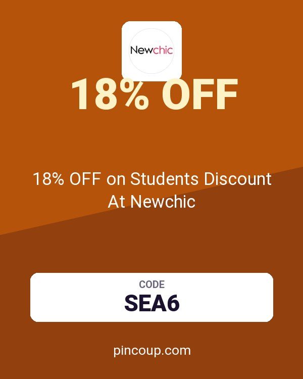 18% OFF on Students Discount At Newchic