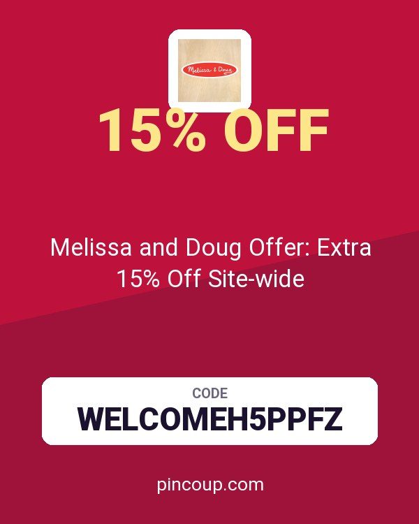 Melissa and Doug Offer: Extra 15% Off Site-wide