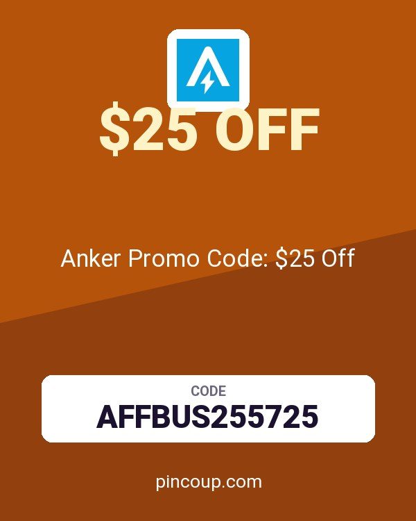Anker Solix DE coupon: Anker Promo Code: $25 Off