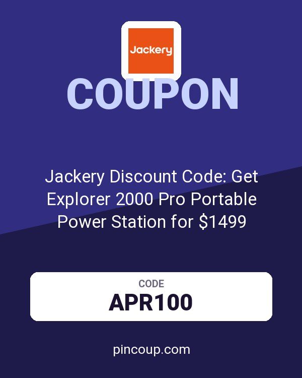 Jackery Discount Code: Get Explorer 2000 Pro Portable Power Station for $1499