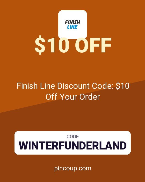 Finish Line Discount Code: $10 Off Your Order