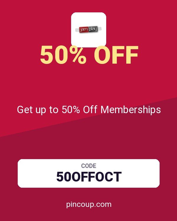 JamPlay coupon: Get up to 50% Off Memberships
