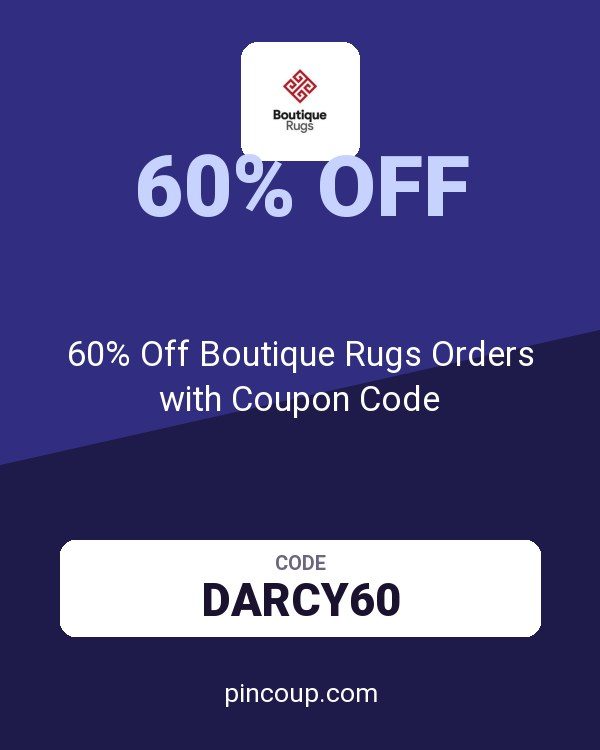 60% Off Boutique Rugs Orders with Coupon Code
