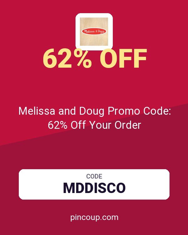 Melissa and Doug Promo Code: 62% Off Your Order