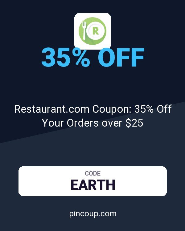 Restaurant.com Coupon: 35% Off Your Orders over $25