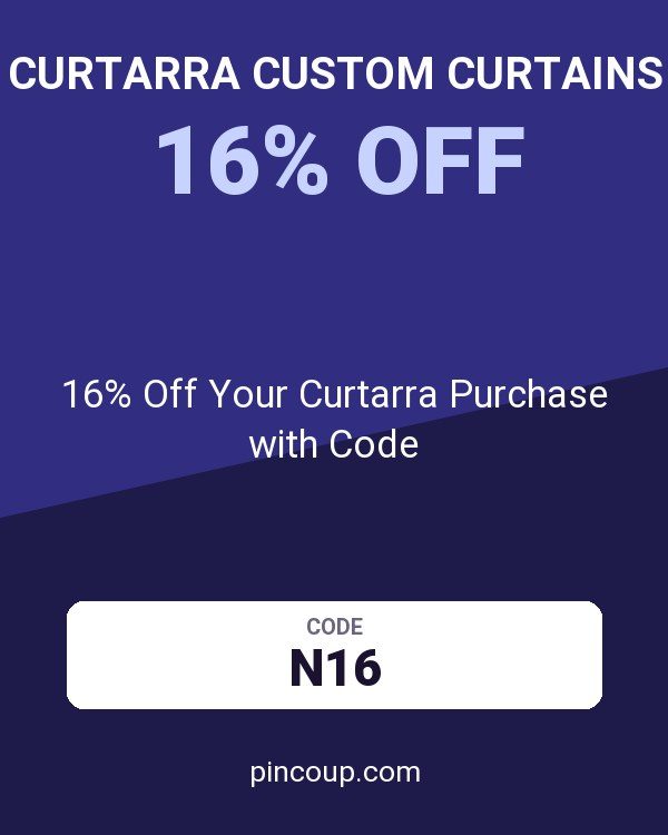 Curtarra Custom Curtains coupon: 16% Off Your Curtarra Purchase with Code