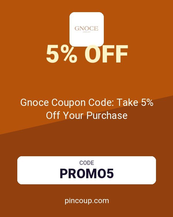Gnoce Coupon Code: Take 5% Off Your Purchase