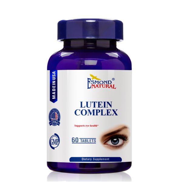 Lutein Complex (Eye & Vision Health Support with Lutein, Zeaxanthin & Essential Vitamins – Antioxidant & Wellness Formula), USA, FDA, GMP, NPAC-60 Tablets at Esmond Natural
