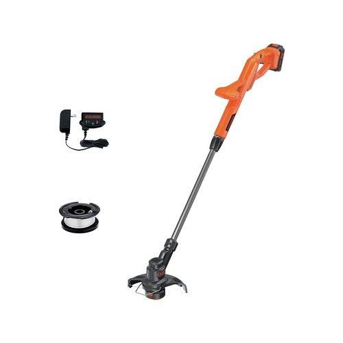 Black & Decker LST201 20V MAX Lithium-Ion 10 in. Cordless String Trimmer/Edger Kit (1.5 Ah) at 4seating.com