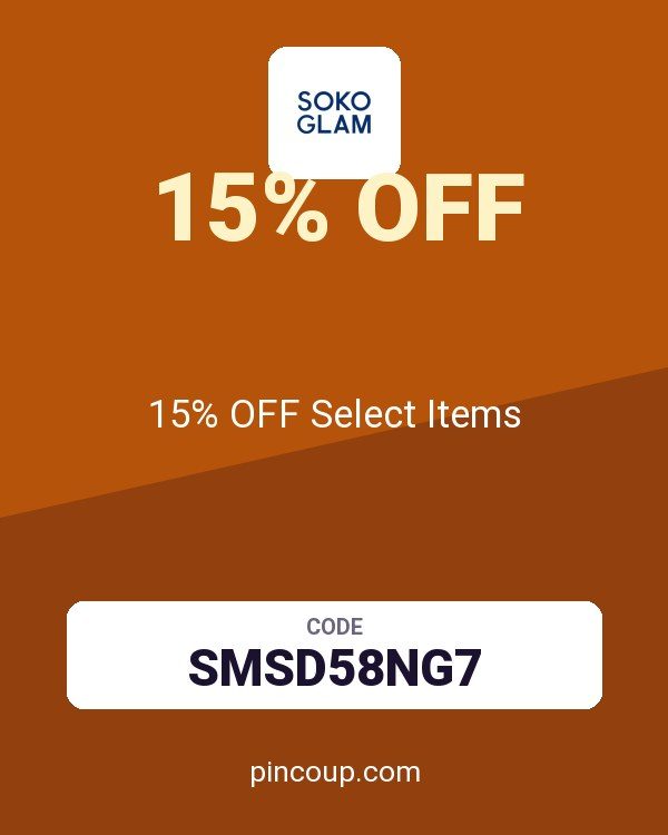 Soko Glam coupon: 15% OFF Select Items