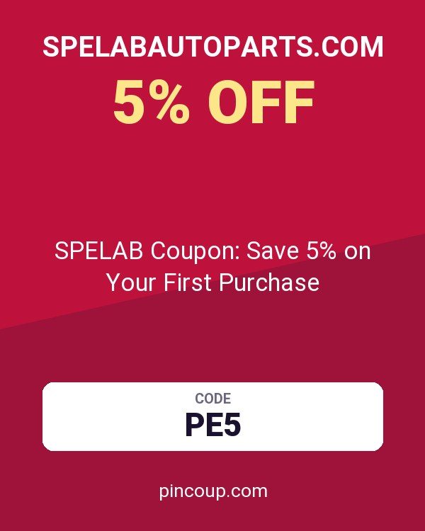 Spelabautoparts.com: SPELAB Coupon: Save 5% on Your First Purchase
