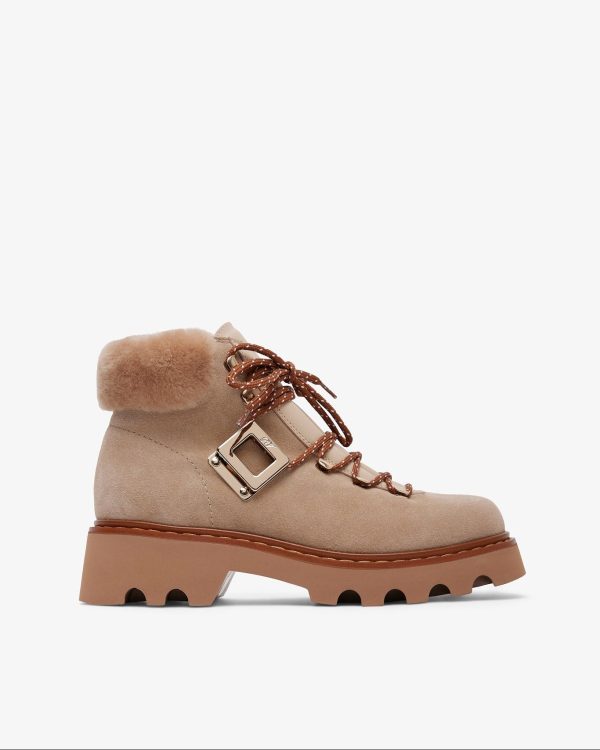 Viv Rangers shearling beige boots at Savannah's